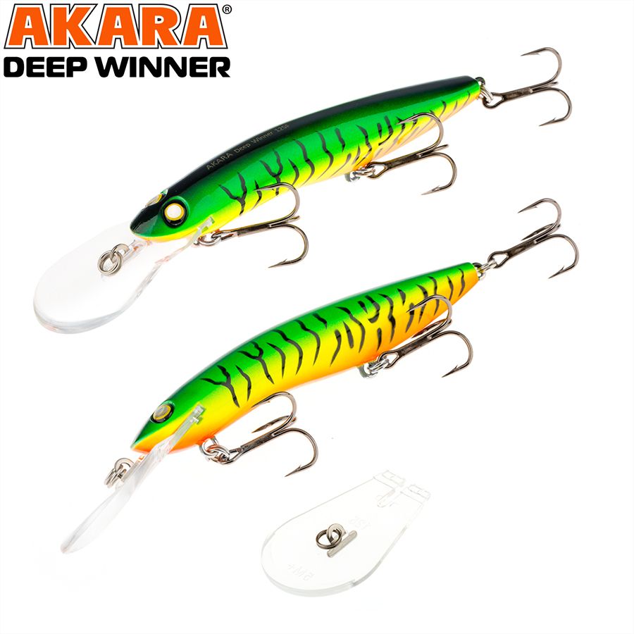 

Воблер Akara Deep Winner 125F 24 гр 6/7 oz 5,0 in A68, Разноцветный, Deep Winner