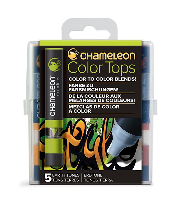 

Набор цветовых блендеров Chameleon Color Tops Earth Tones 5 штук, CT4503