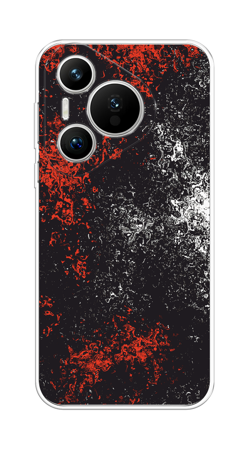 

Чехол на Huawei Pura 70 "Монотипия", Красный;черный;белый, 6124050-1