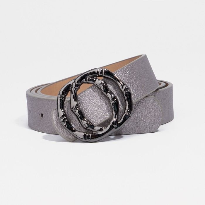 

Ремень женский NoBrand 5140342 серебристый, 110 см, 5140342
