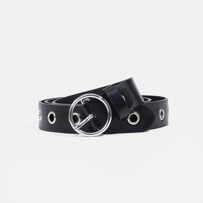 

Ремень женский NoBrand 9345377 чёрный, 115 см, Черный, 9345377