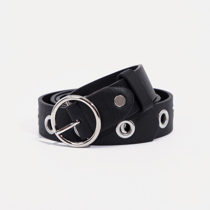 

Ремень женский NoBrand 9345229 чёрный, 115 см, Черный, 9345229