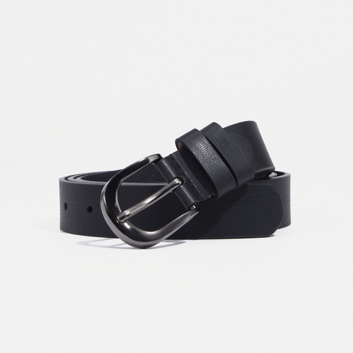

Ремень женский NoBrand 9345353 чёрный, 115 см, Черный, 9345353