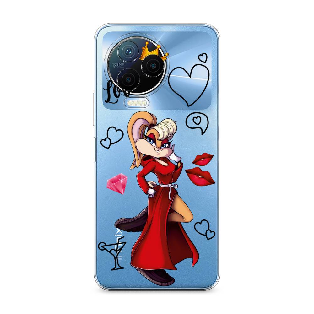 

Чехол на Infinix Note 12 Pro 4G/Note 12 2023 "Rich Lola Bunny", Красный;бежевый;оранжевый, 3102250-6