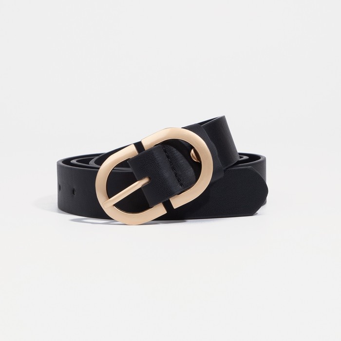 

Ремень женский NoBrand 9345371 чёрный, 115 см, Черный, 9345371