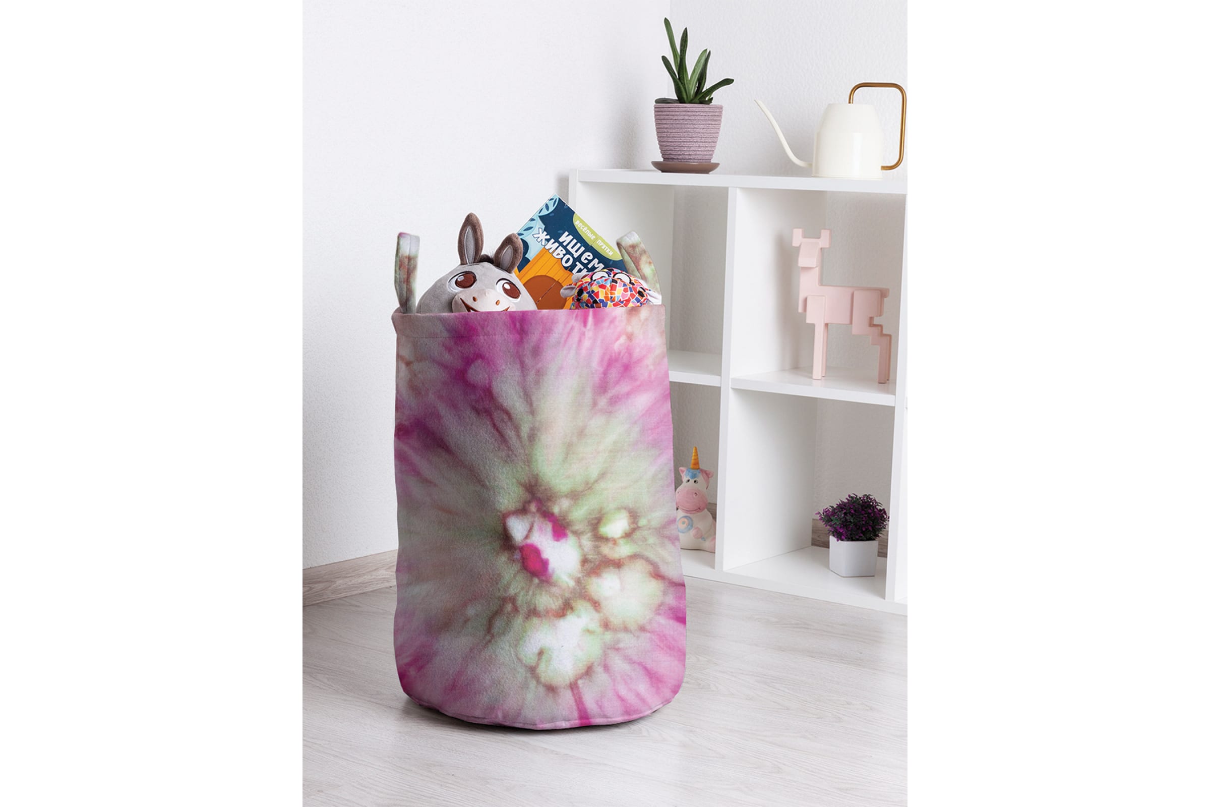 

Корзина для игрушек JoyArty 35x50 см toba_274847_M, Розовый