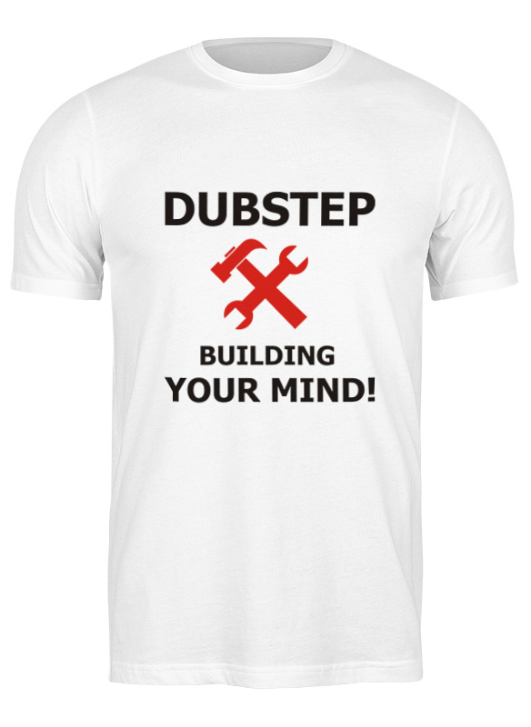 Футболка мужская Printio Dubstep building your mind 3703130 белая M Россия белый