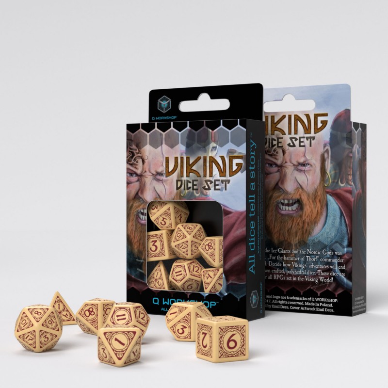 Набор кубиков для игр Q-Workshop Viking Dice Set: Valhalla набор кубиков q workshop christmas dice set для настольных ролевых игр