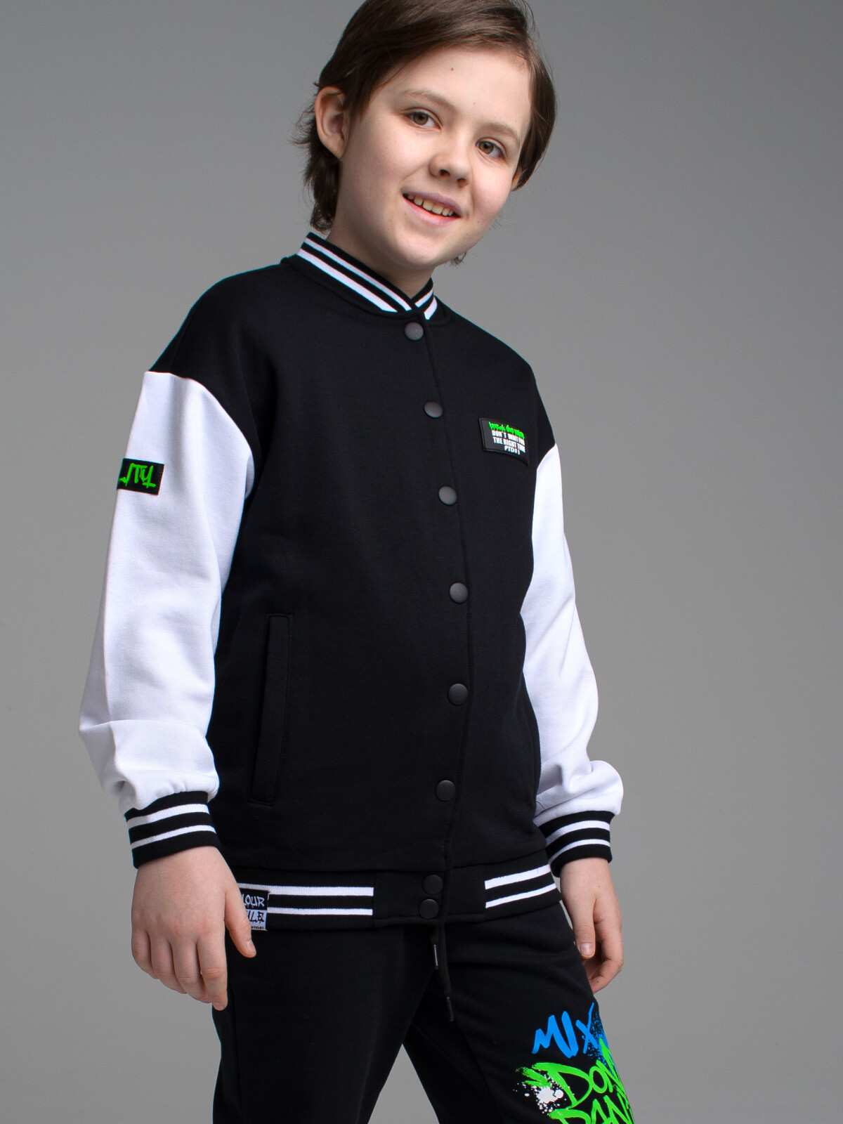 

Бомбер детский PlayToday Tween 12311302, черный, 128, 12311302