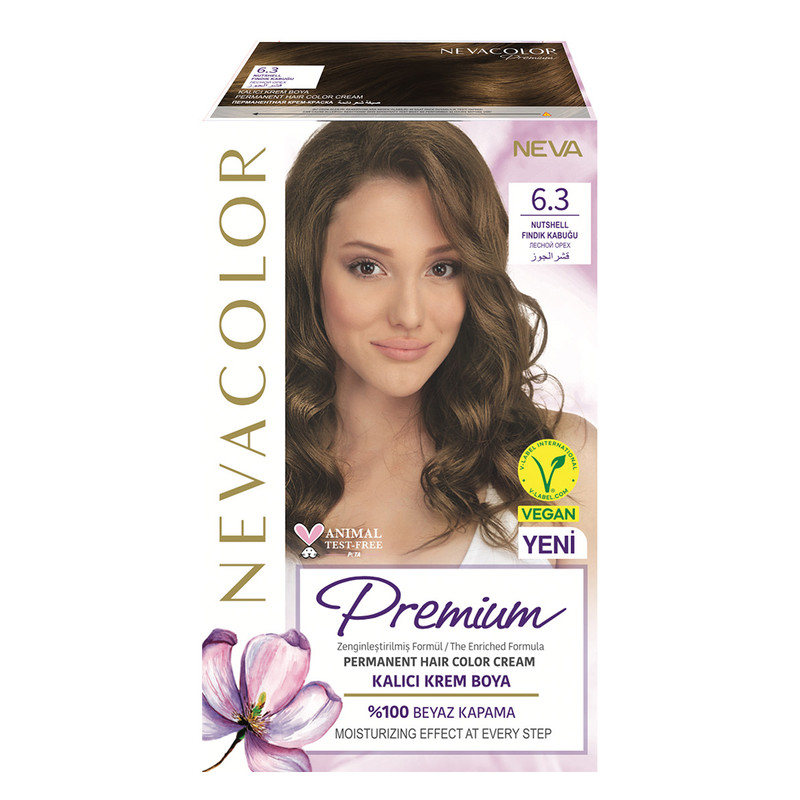 Крем-краска для волос Neva Premium Стойкая 6.3 Лесной орех сироп spoom лесной орех 0 25 л