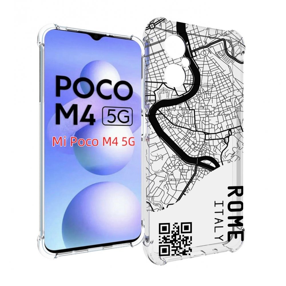

Чехол MyPads схема-рим для Xiaomi Poco M4 5G, Прозрачный, Tocco