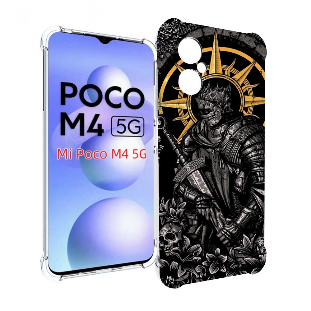 

Чехол MyPads темный железный рыцарь для Xiaomi Poco M4 5G, Прозрачный, Tocco