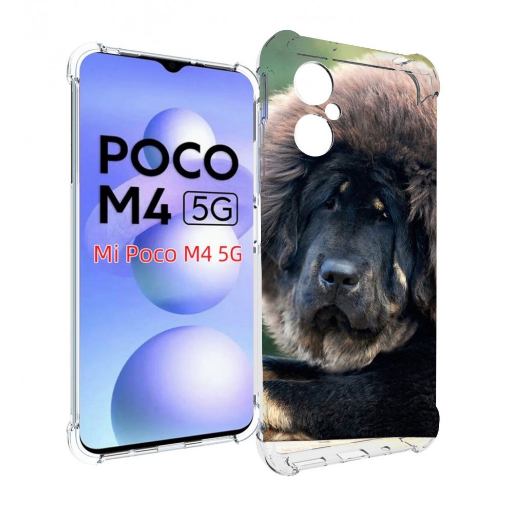 

Чехол MyPads тибетскии мастиф для Xiaomi Poco M4 5G, Прозрачный, Tocco