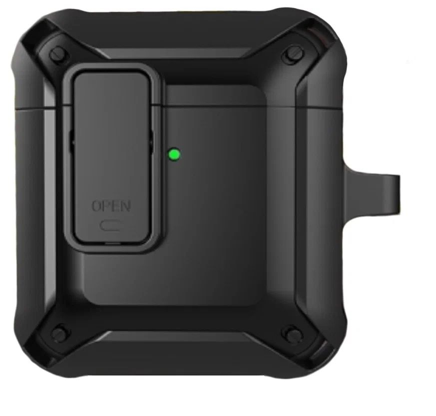 Чехол WiWU Mecha AirPods Case для AirPods 1 / 2 Black + Black