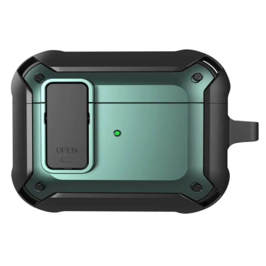 

Чехол WiWU Mecha AirPods Case для AirPods Pro Black + Green, Черный;зеленый