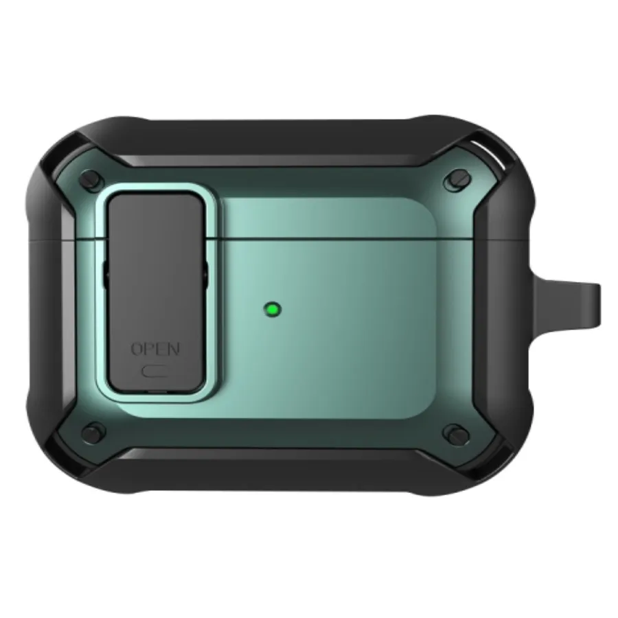 фото Чехол wiwu mecha airpods case для airpods pro black + green nobrand