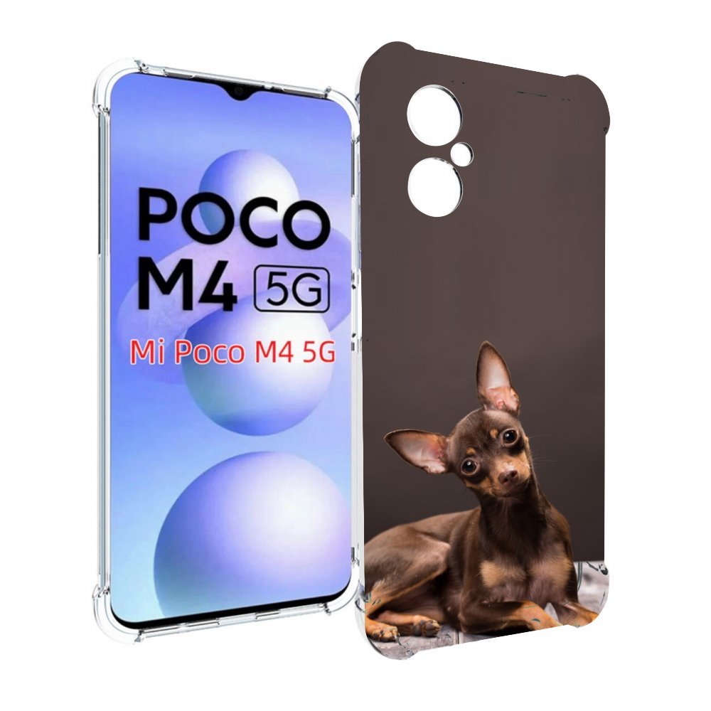 

Чехол MyPads тои терьер для Xiaomi Poco M4 5G, Прозрачный, Tocco