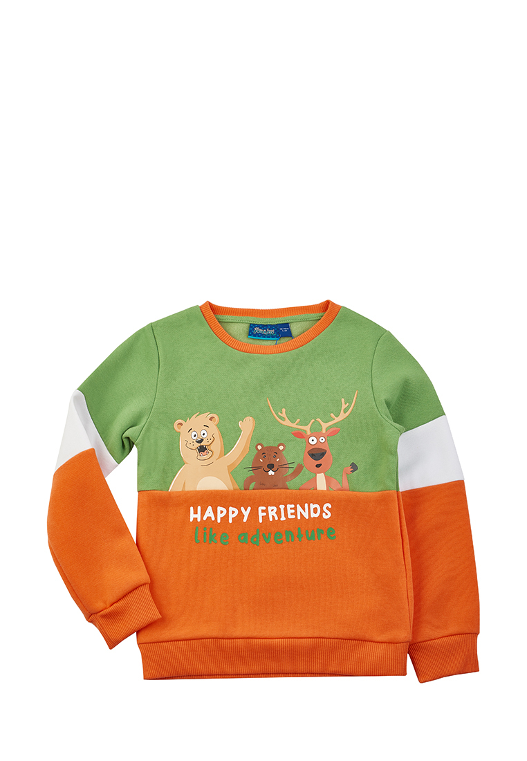 

Свитшот детский Max&Jessi AW22C21603318, зеленый, коричневый, 98, AW22C21603318