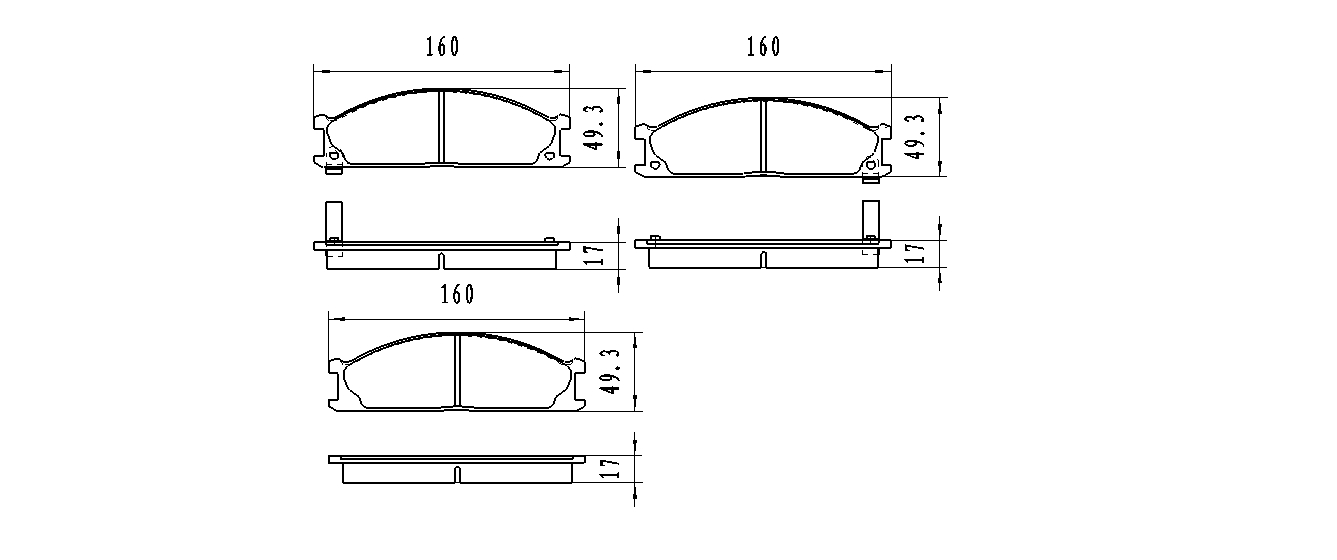

WINKOD W1912BP_колодки дисковые передние!\ Nissan Terrano 2.4i-3.0i/2.7TD 87-93/Urvan 87>