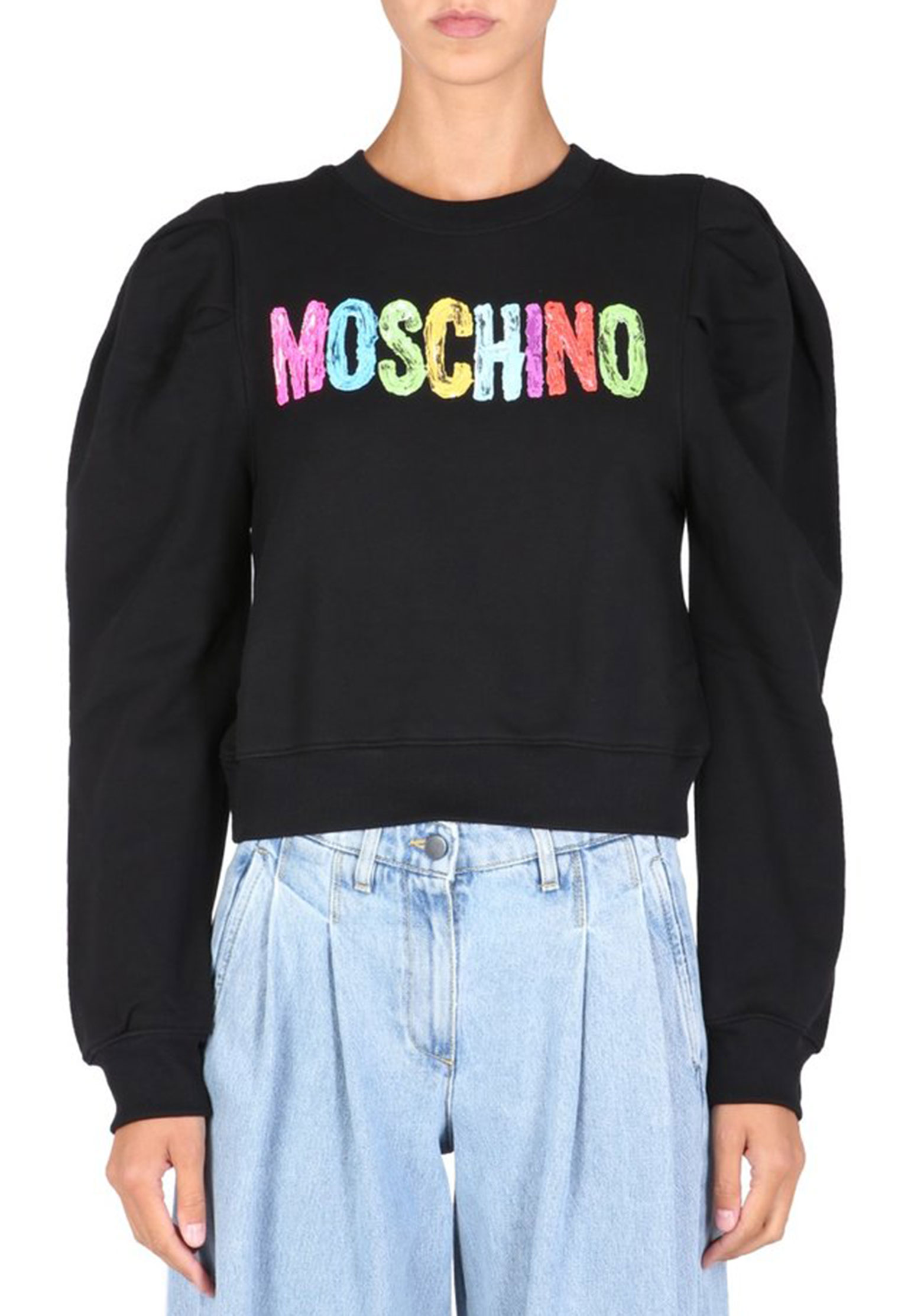 

Свитшот женский MOSCHINO 131613 черный 40 IT, 131613