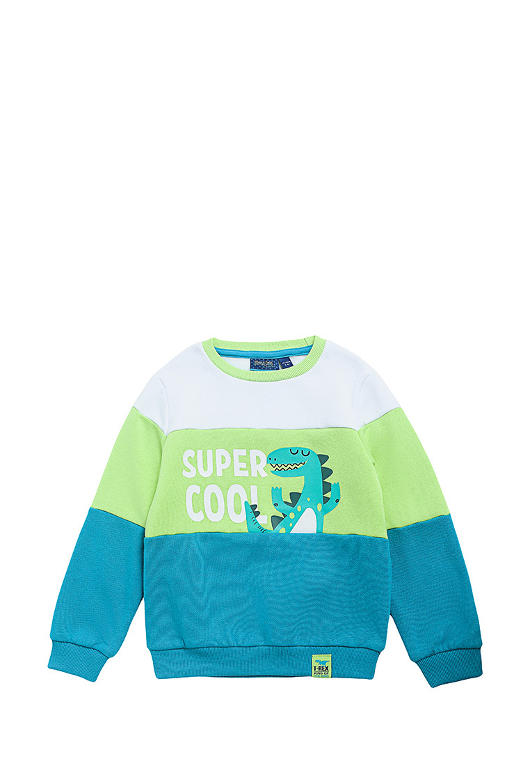 

Свитшот детский Max&Jessi AW22C23703519, белый, зеленый, 116, AW22C23703519