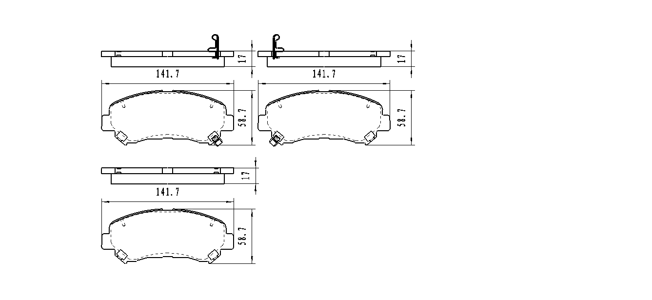 

WINKOD W2131800BP_колодки дисковые передние!\ Nissan Qashqai/X-trail all 07>/Maxima 09-11