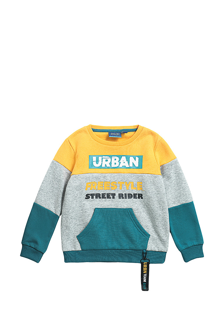 

Свитшот детский Max&Jessi AW22C25603720, темно-желтый, серый, зеленый, 92, AW22C25603720