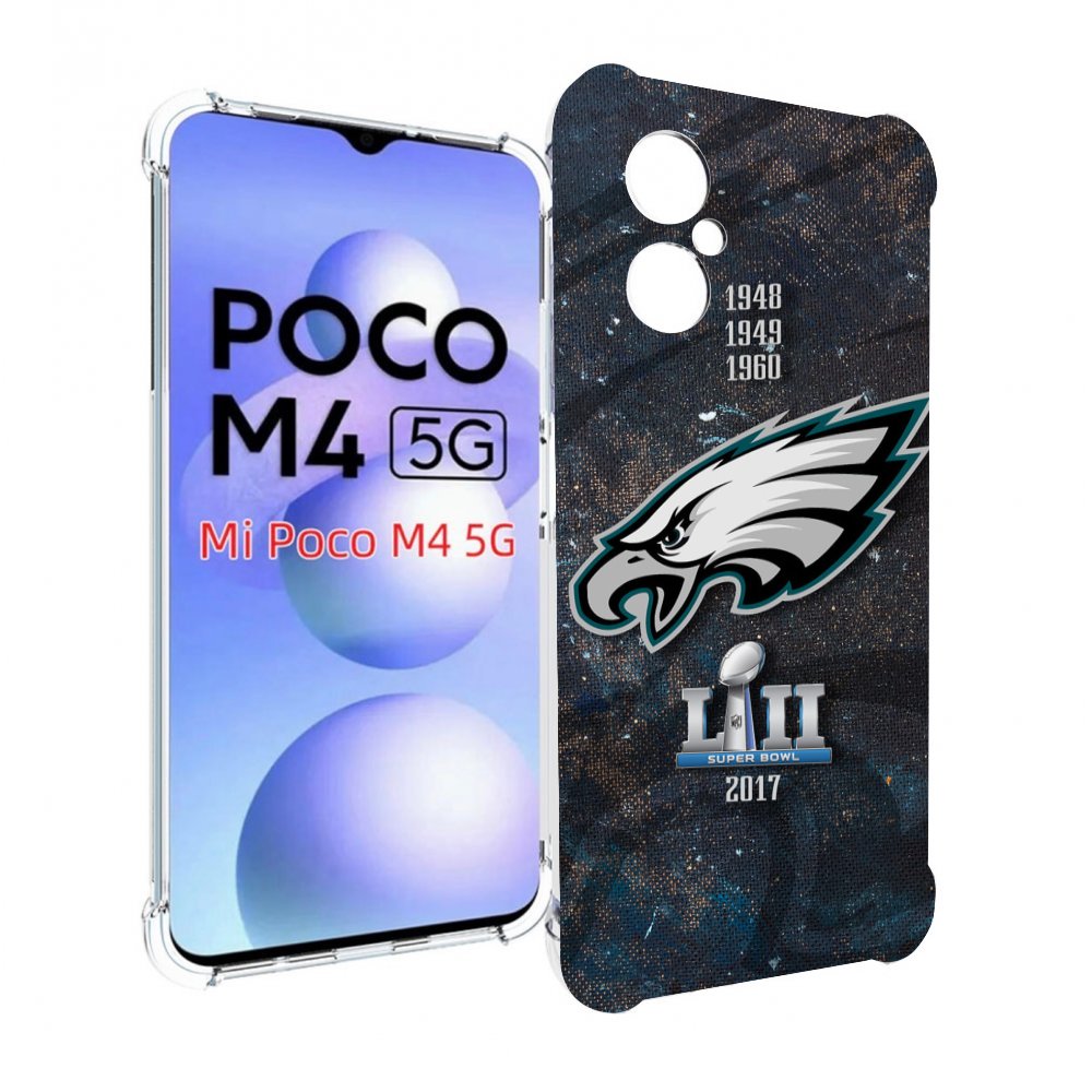 фото Чехол mypads филадельвия иглс регби мужской для xiaomi poco m4 5g