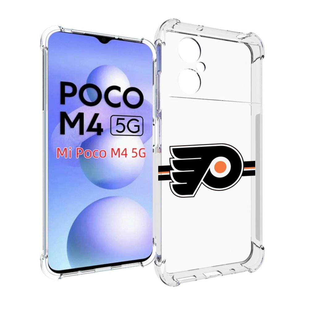 

Чехол MyPads филадельфия флаерс мужской для Xiaomi Poco M4 5G, Прозрачный, Tocco
