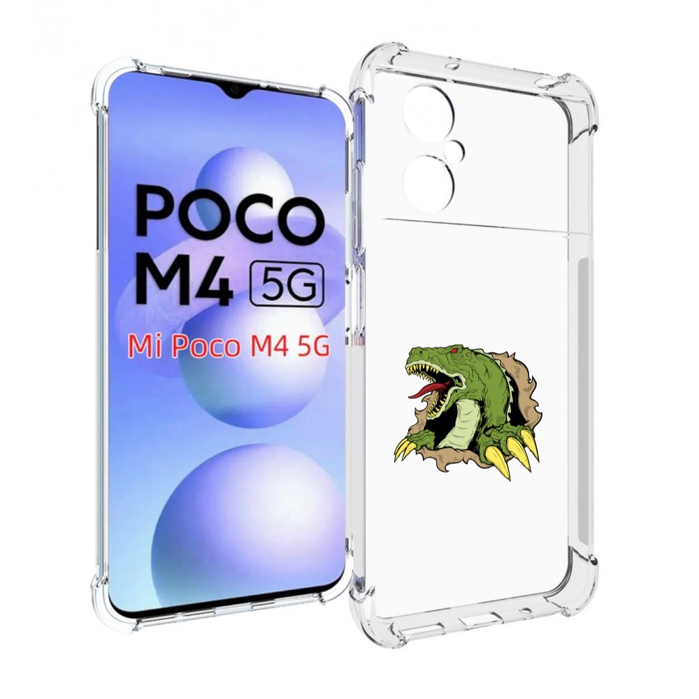 

Чехол MyPads годзила для Xiaomi Poco M4 5G, Прозрачный, Tocco