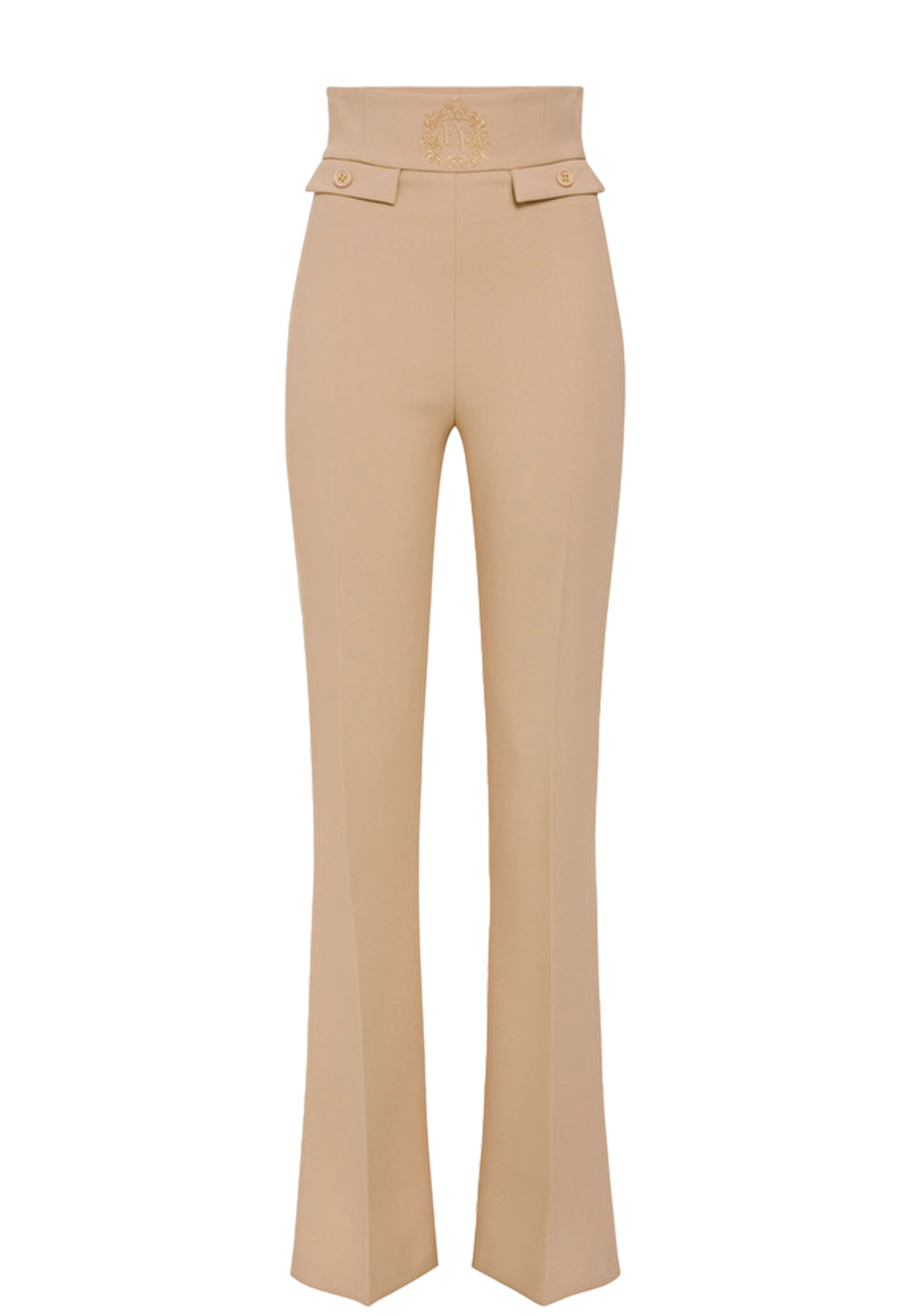 

Брюки женские Elisabetta Franchi 135657 бежевые 44 IT, Бежевый, 135657