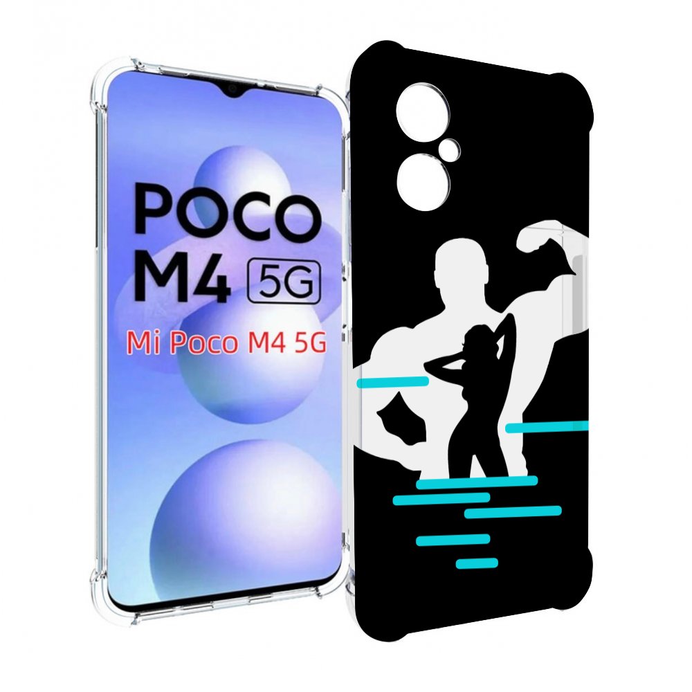 

Чехол MyPads фитнес-тренировка для Xiaomi Poco M4 5G, Прозрачный, Tocco