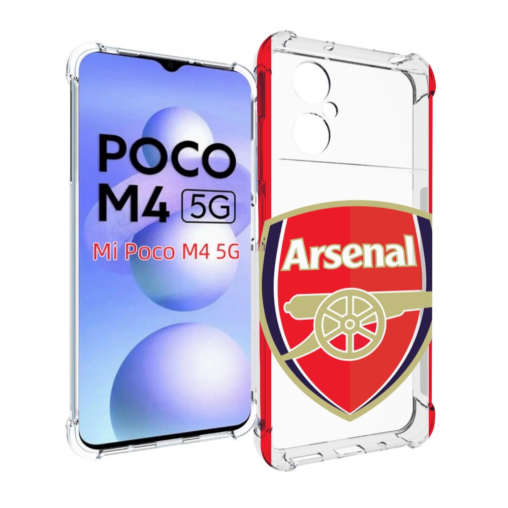 

Чехол MyPads фк арсенал лондон мужской для Xiaomi Poco M4 5G, Прозрачный, Tocco