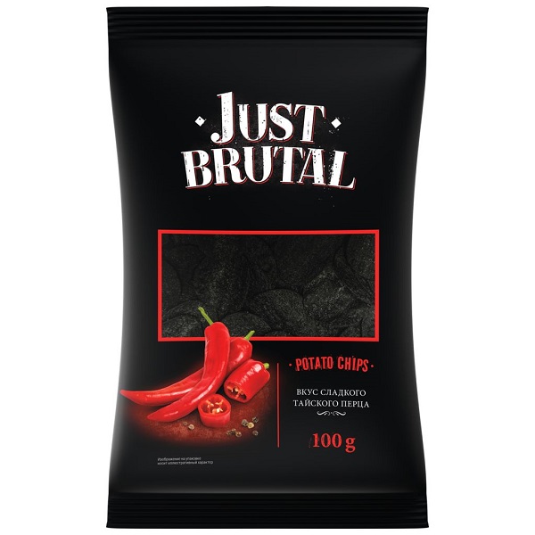 

Чипсы just brutal/джаст брутал тайский перец 100г