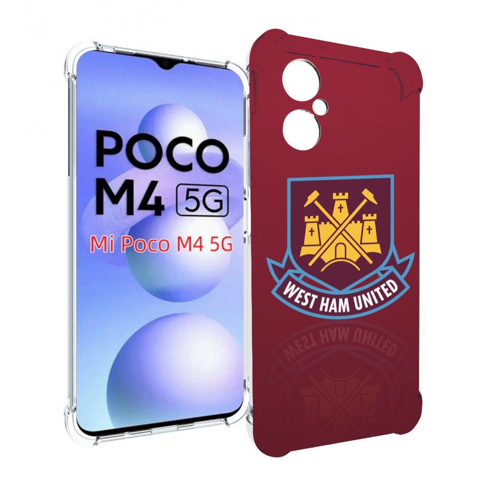 

Чехол MyPads фк вест хэм мужской для Xiaomi Poco M4 5G, Прозрачный, Tocco