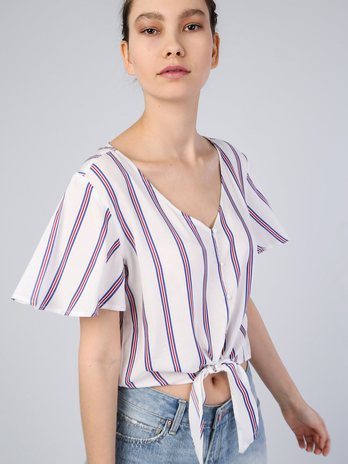 

Блуза женская Colins CL1043837_Q1.V1 белая M, Белый, CL1043837_Q1.V1