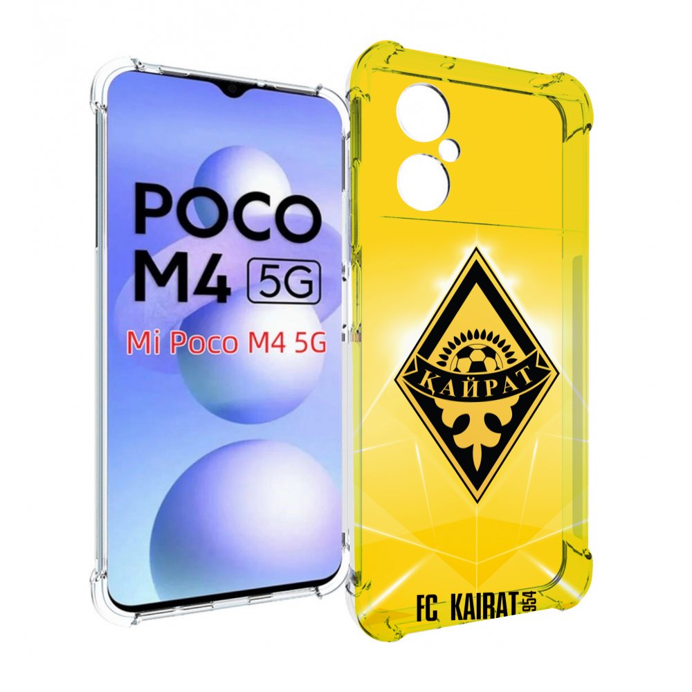 

Чехол MyPads фк каират алматы для Xiaomi Poco M4 5G, Прозрачный, Tocco