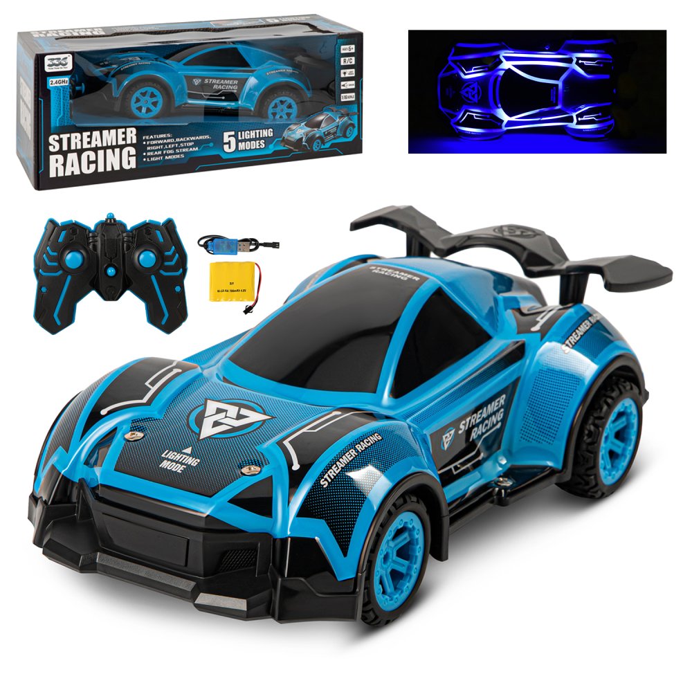 

Р/у машинка Компания друзей гоночная с 3D подсветкой, музыка, синий, JB1168475