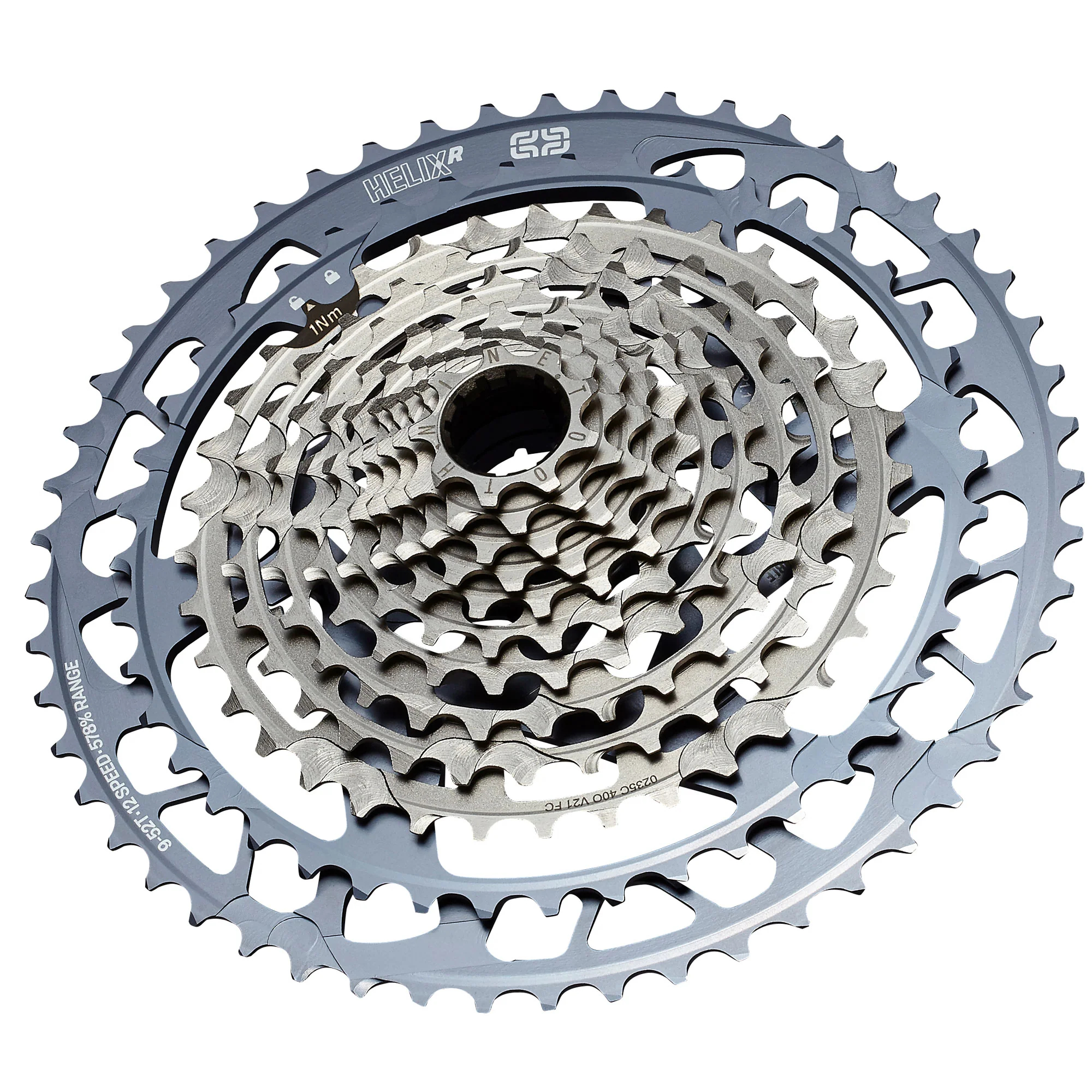 Кассета E Thirteen Helix Race Cassette 9-52t 12-speed Grey (FW2HRA-122)