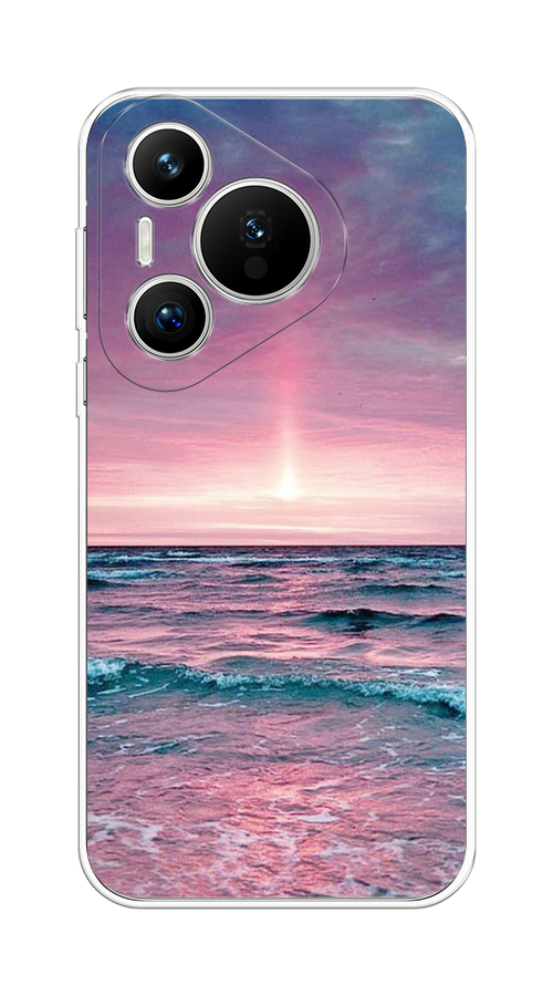

Чехол на Huawei Pura 70 "Восход 3", Розовый;голубой, 6124050-1