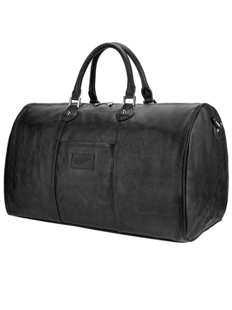 Дорожная сумка унисекс CM3993 черная, 55x26x29 см David Jones. Цвет: черный