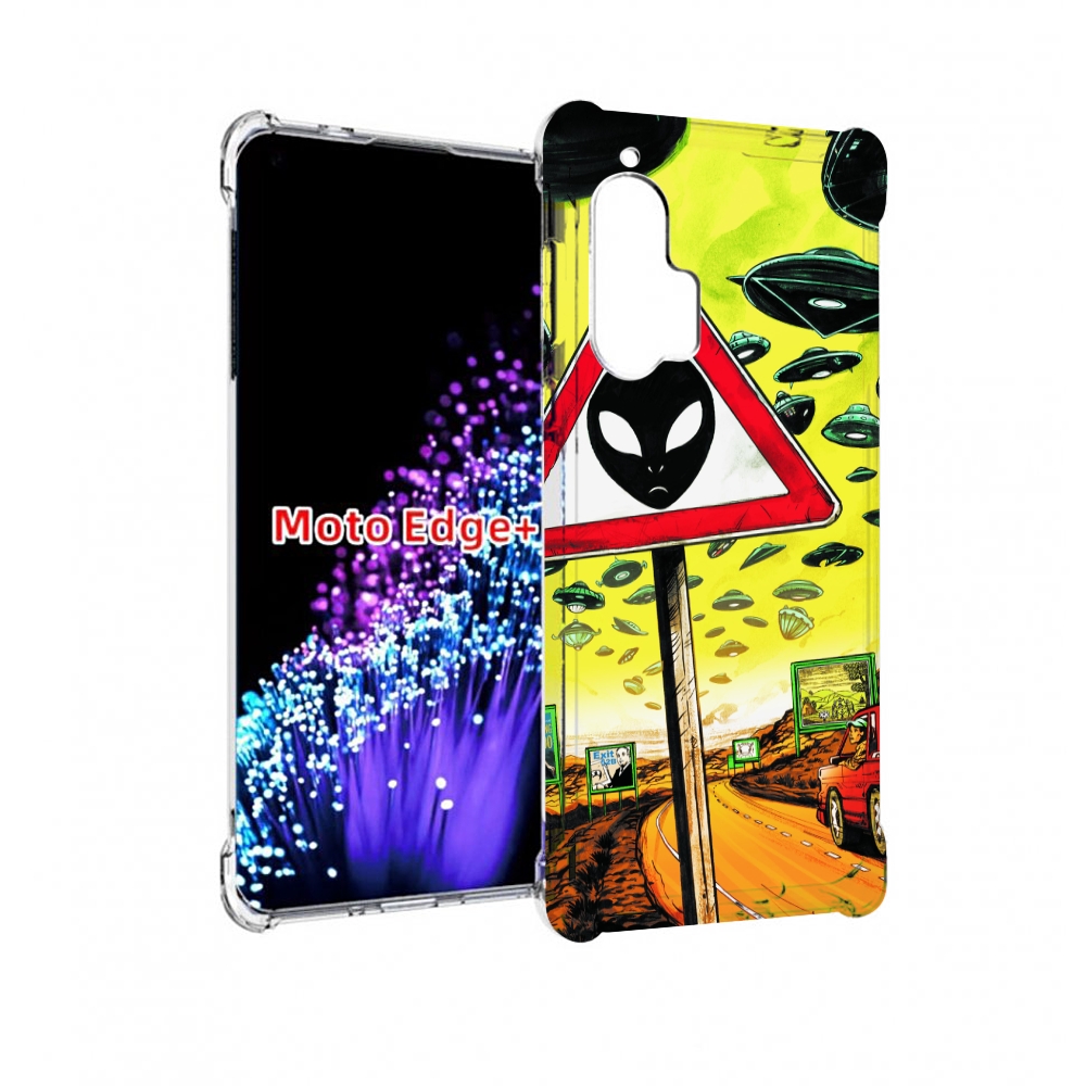 

Чехол MyPads дорога к инопланетянам для Motorola Edge+ Plus, Прозрачный, Tocco