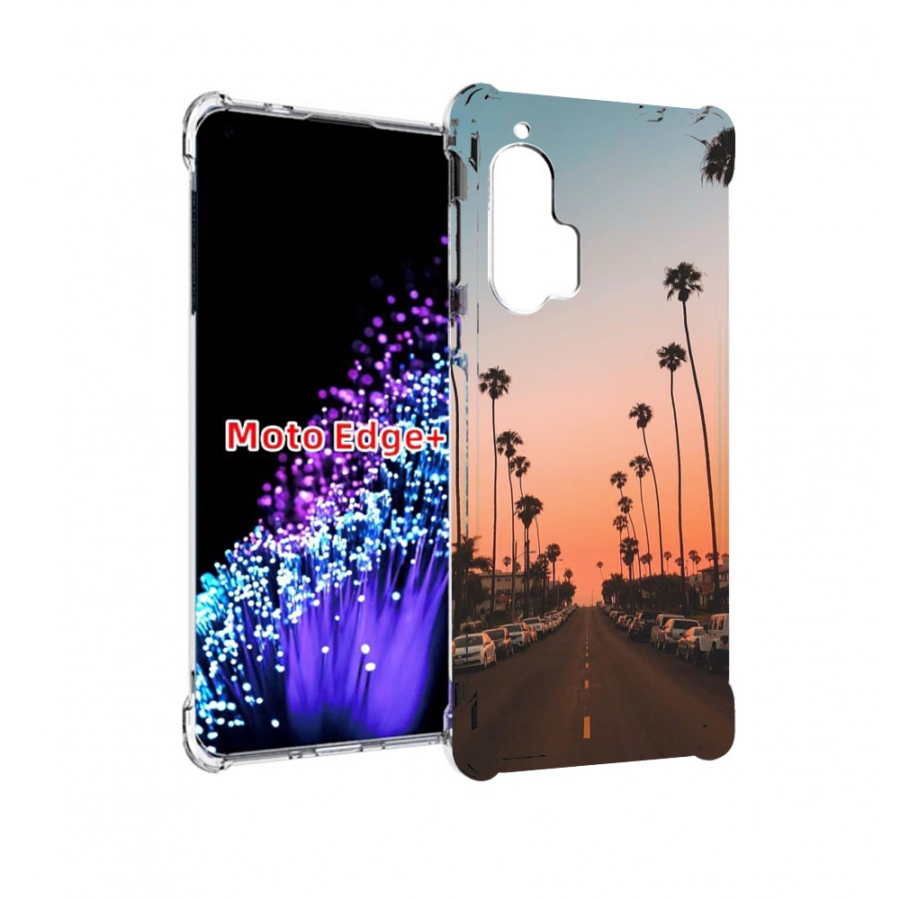 

Чехол MyPads дорога-с-закатом для Motorola Edge+ Plus, Прозрачный, Tocco