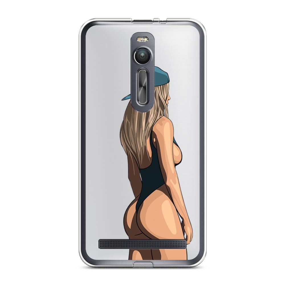 

Чехол на Asus Zenfone 2 ZE550ML/ZE551ML "Девушка в черном купальнике", Зеленый;бежевый;черный, 40550-6
