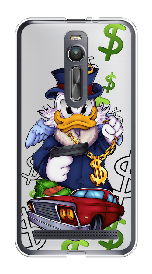 

Чехол на Asus Zenfone 2 ZE550ML/ZE551ML "Scrooge McDuck with a Gold Chain", Красный;синий;белый, 40550-6