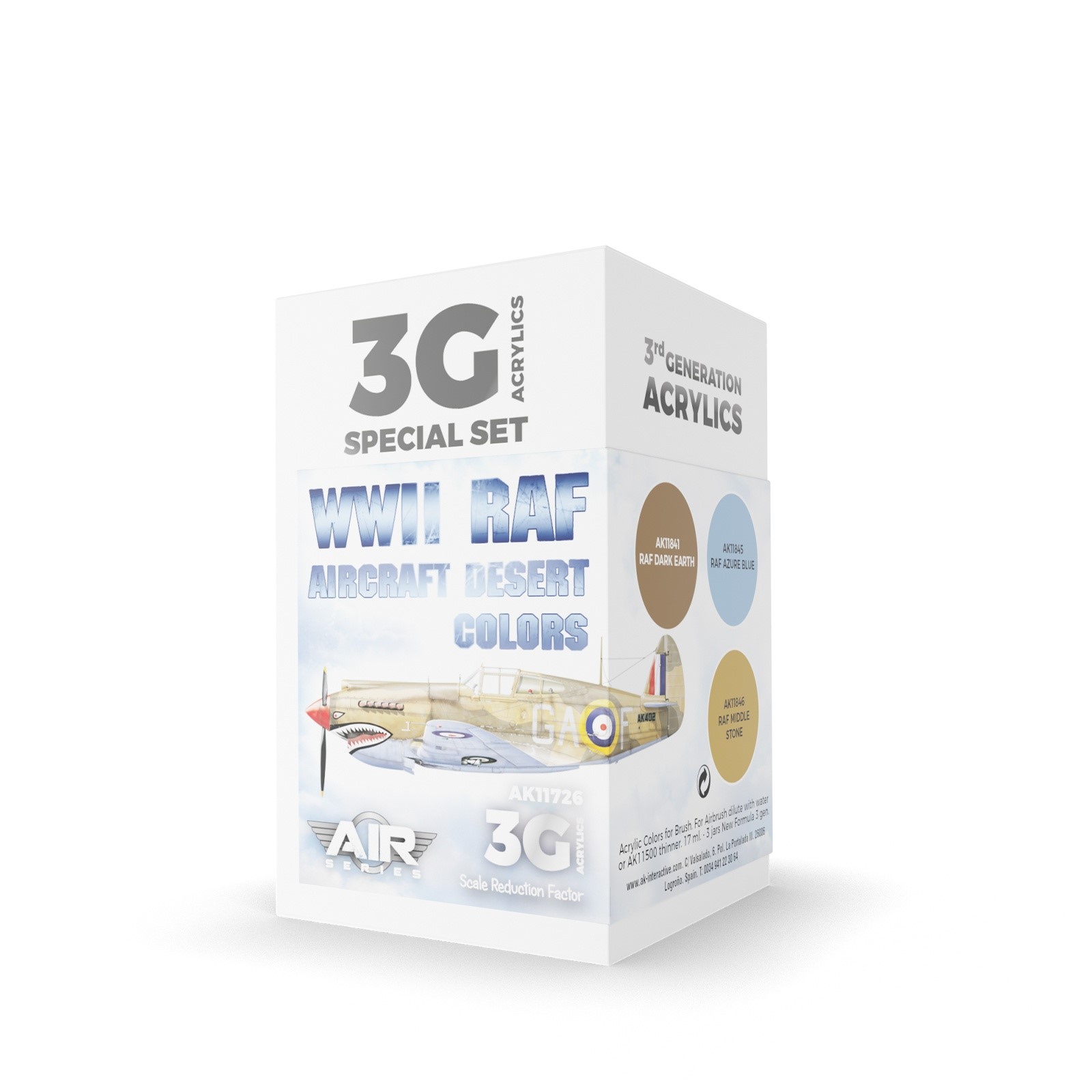 

AK11726 WWII RAF Aircraft Desert Colors SET 3G, Коричневый;синий