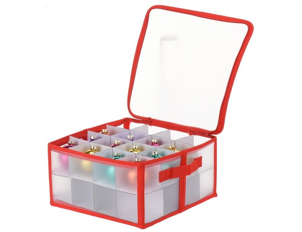 фото Коробка комфорт для хранения ёлочных шаров и игрушек 6 см (на 32 штуки), 30х30х15 см koopman international