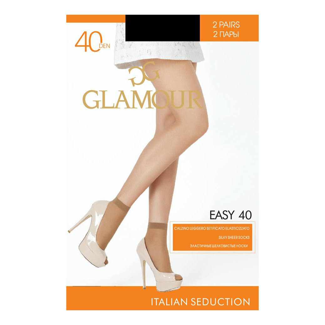 Носки женские Glamour черные в ассортименте