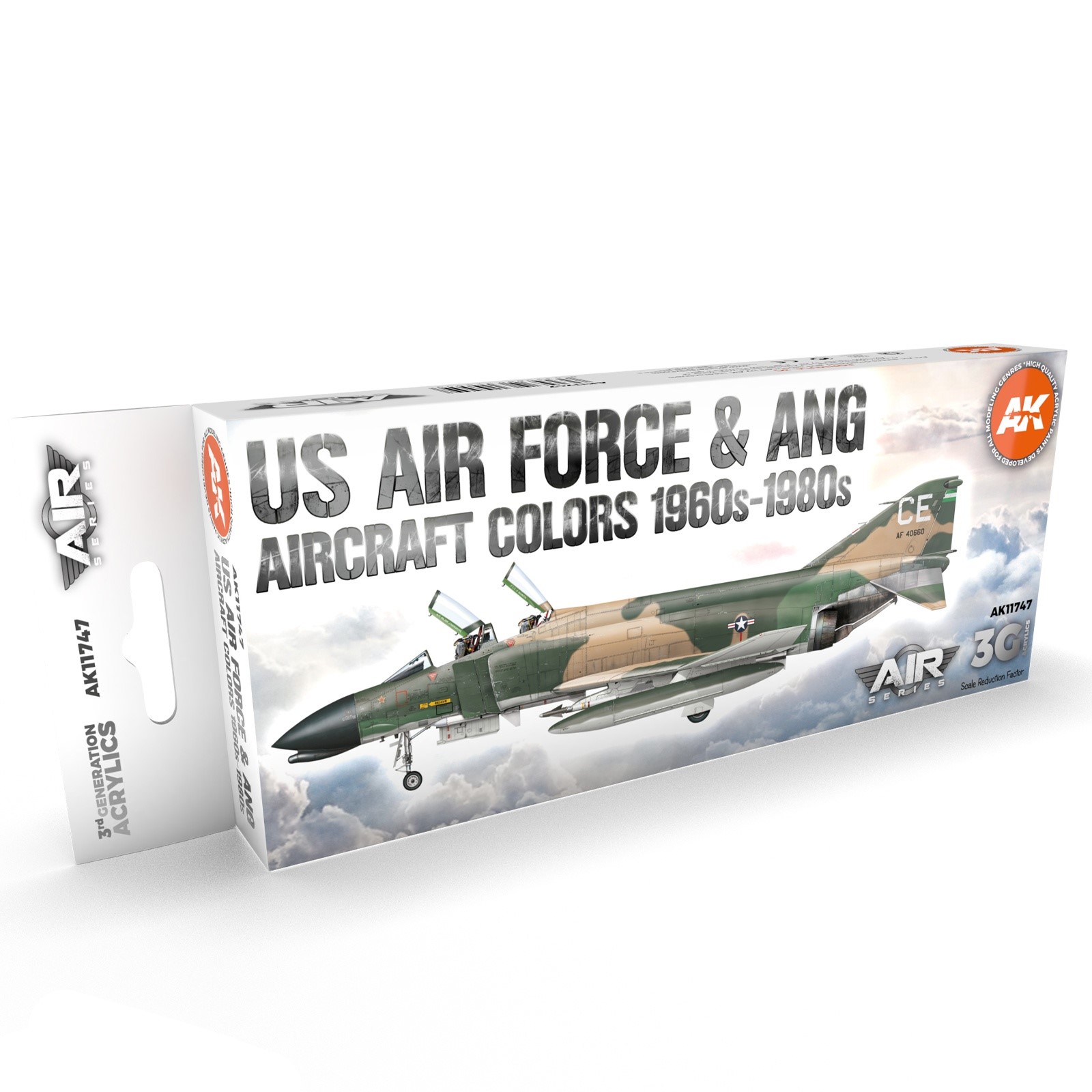 

AK11747 Набор красок US Air Force ANG Aircraft 1960s-1980s SET 3G