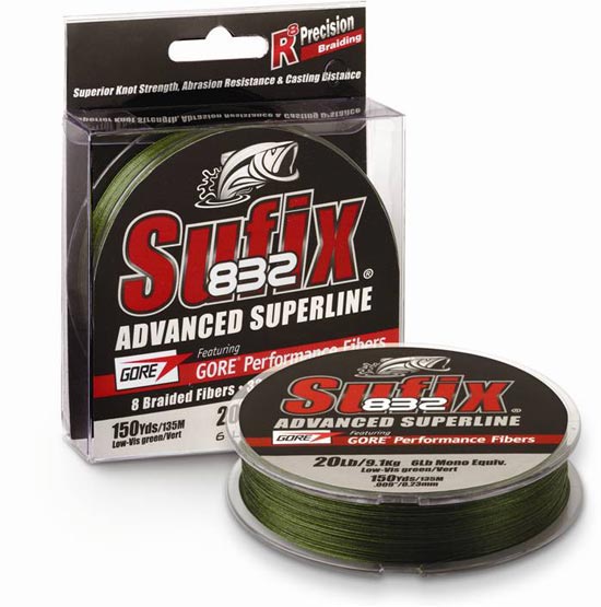 

Леска плетеная Sufix 832 Braid 0,33 мм, 135 м, 2,5 кг, lo vis green, 832 Braid